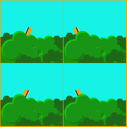 wieken achter een bosrand